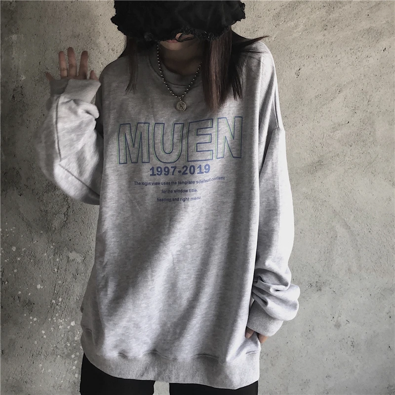 Женские толстовки без капюшона в стиле Харадзюку одежда хип-хоп корейские модные