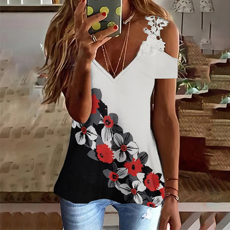 2022 модная футболка с коротким рукавом Женская Сексуальная Повседневная женская