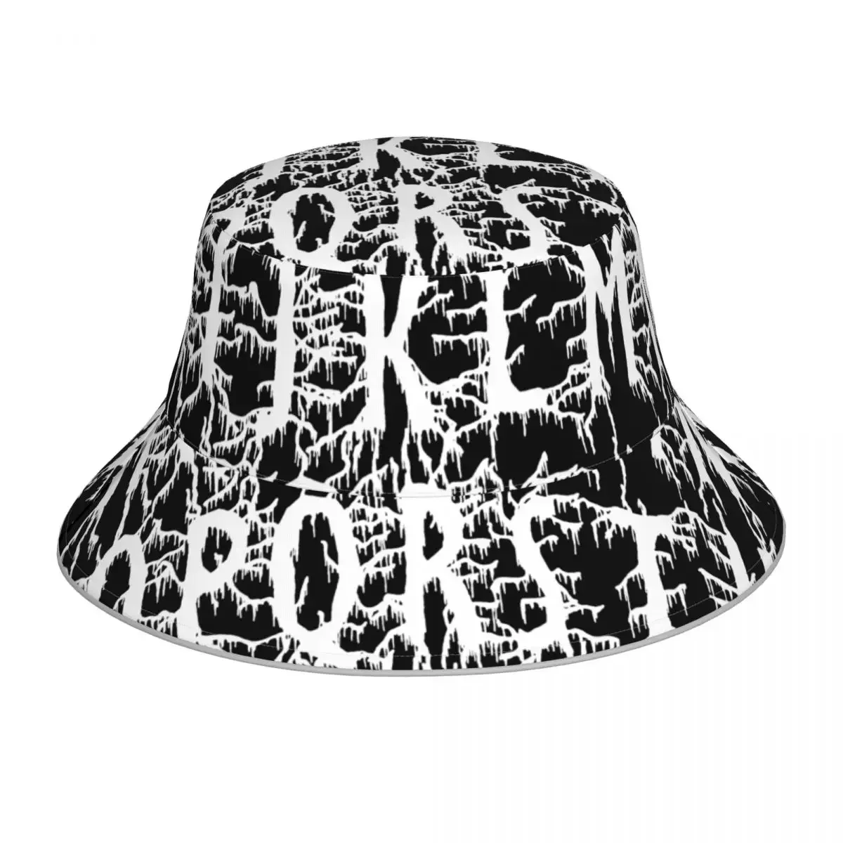 

Новая Рыбацкая шапка унисекс, модная белая шапка с пятнами и надписью, ветрозащитная уличная Светоотражающая Панама