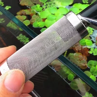 fish tank filter stainless steel inlet case mesh shrimp nets special cylinder filters inflow inlet protect aquarium accessories