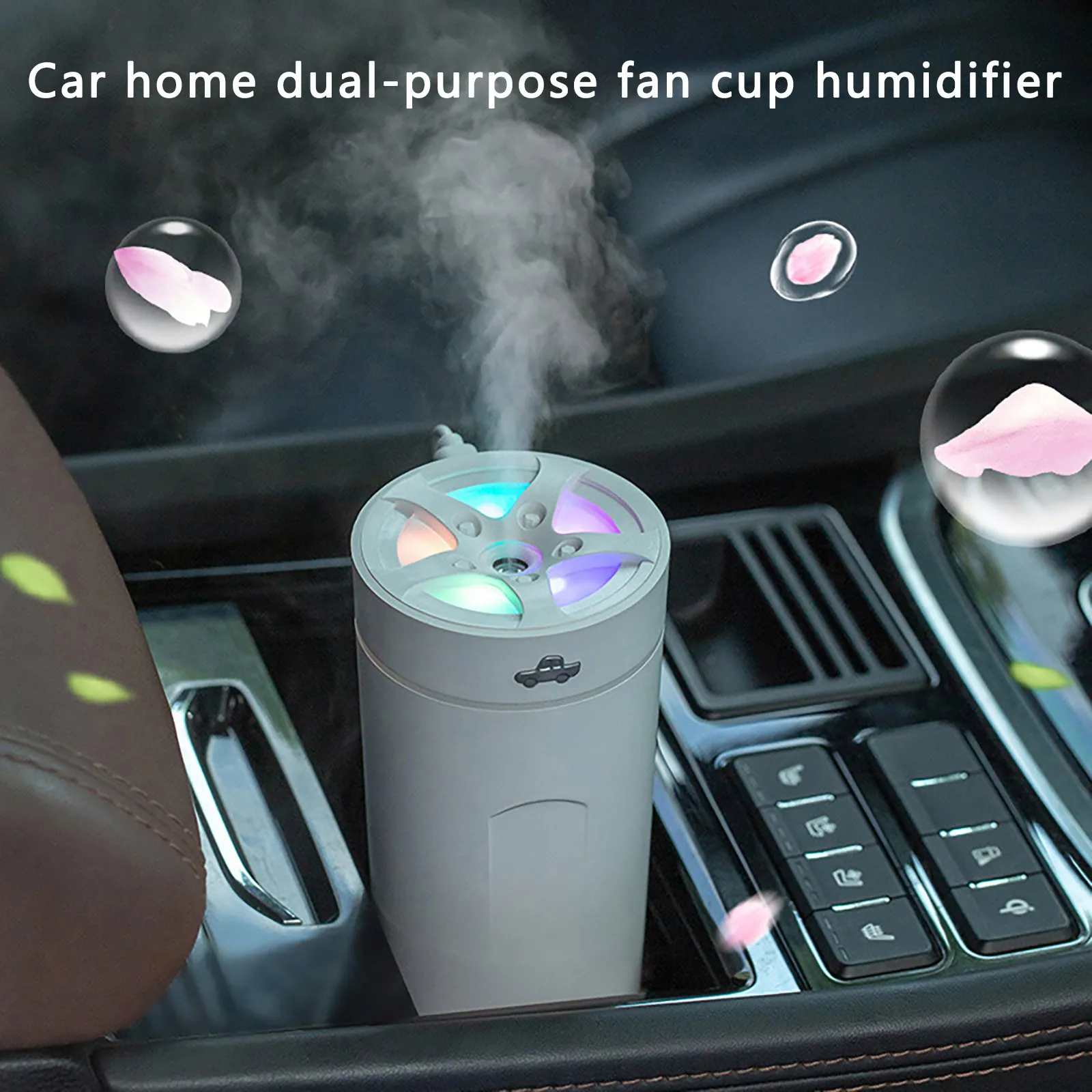

Cup Humidifier Usb Car Color Light Cup Small Humidifier for Home Office Bedroom