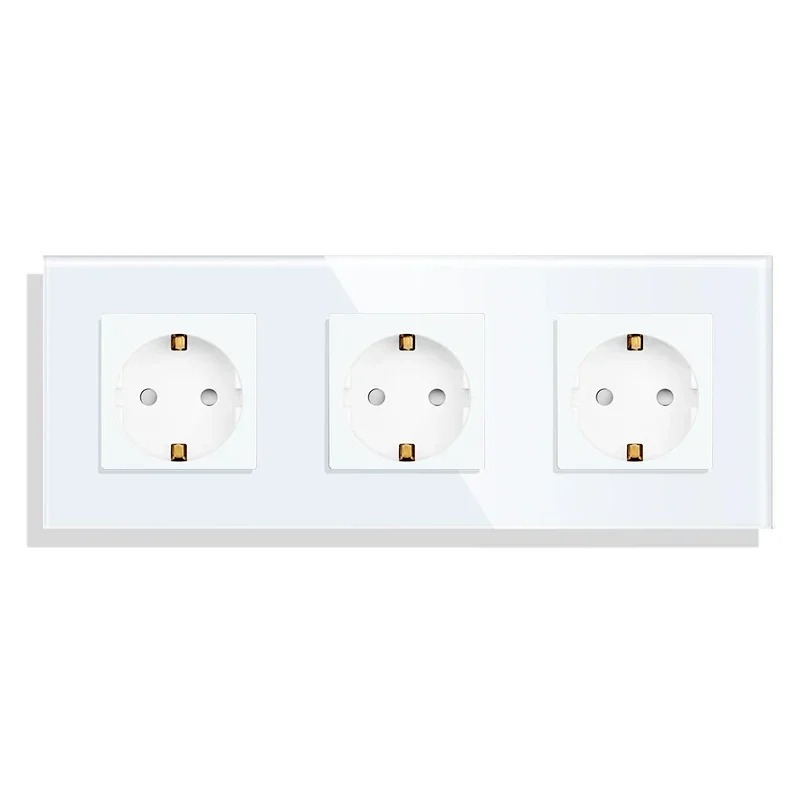 

Стандартные розетки ЕС. Одиночная розетка с кристаллами. USB-розетка 16А. Двойная розетка Type-C. Тройные настенные розетки. Стекло европейского стандарта. Настенный монтаж.