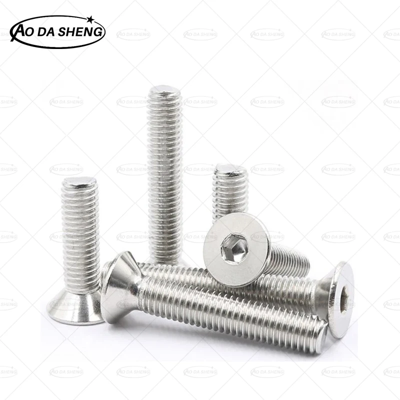 AODASHENG 10/50 шт. M2 M2.5 M3 M4 M5 DIN7991 A2 304 Шестигранная розетка из нержавеющей стали с