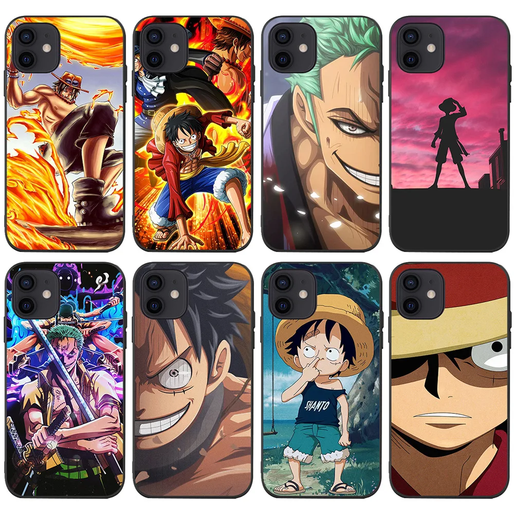 

Anime One Piece Kuffy Zoro Ace Phone Case Suitable for IPhone14\13\12 Creative Cartoon Printing Mobile Phone Case Decoration