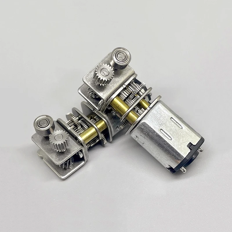 Фото Micro N20 Мотор-редуктор Печатка для 3D-печати Редуктор Турбо-червяк Цельнометаллический редуктор Прямоугольный выход DC 3 В 3,7 В 5 В 6 В 120 об/мин №3