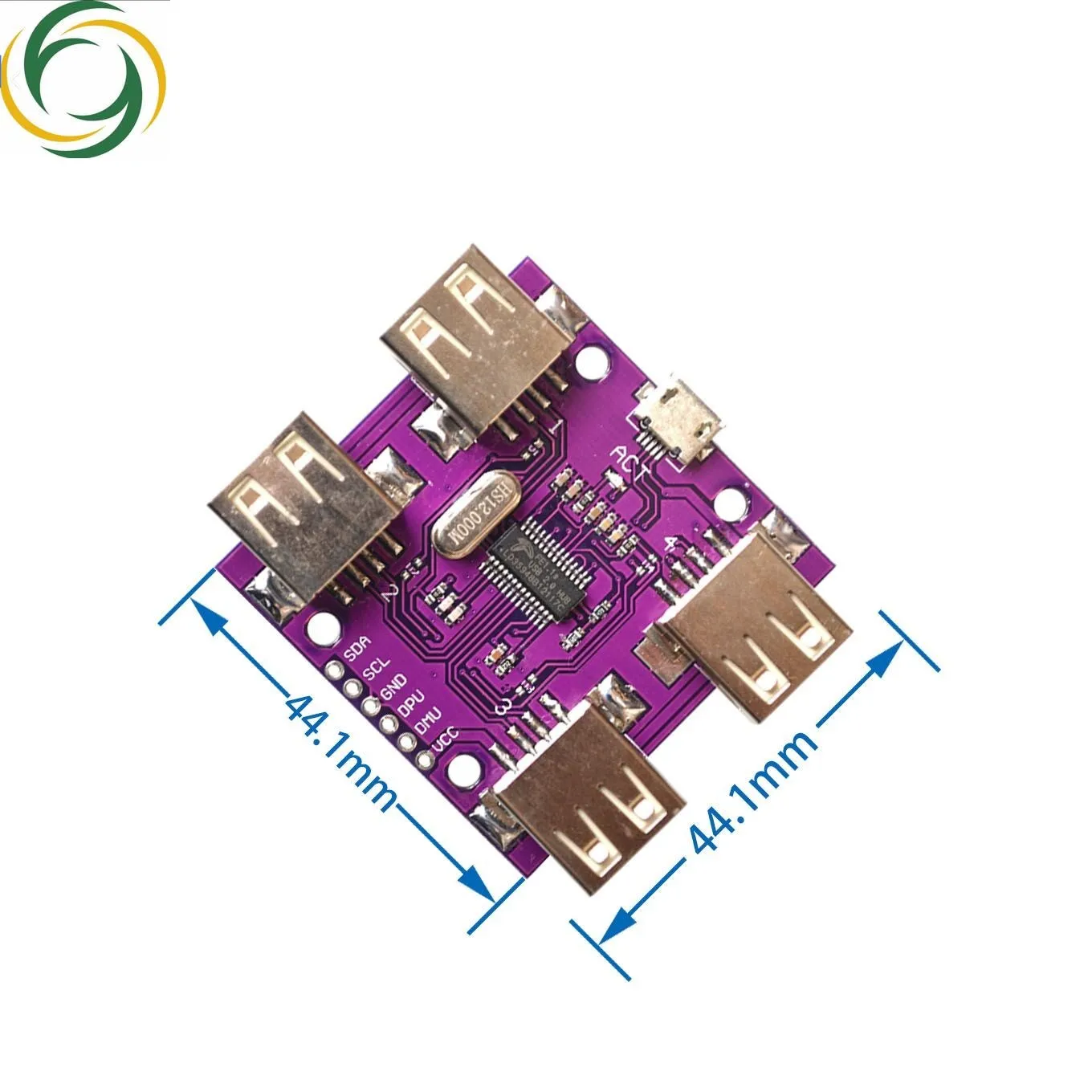 

CJMCU-204 USB 2.0 HUB 4-Port Controller Module High Speed DC 5V 500mA