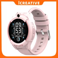 icreative 2021 4g kids watch gps tracking waterproof smart watch android security fence sos video hd full touch screen
