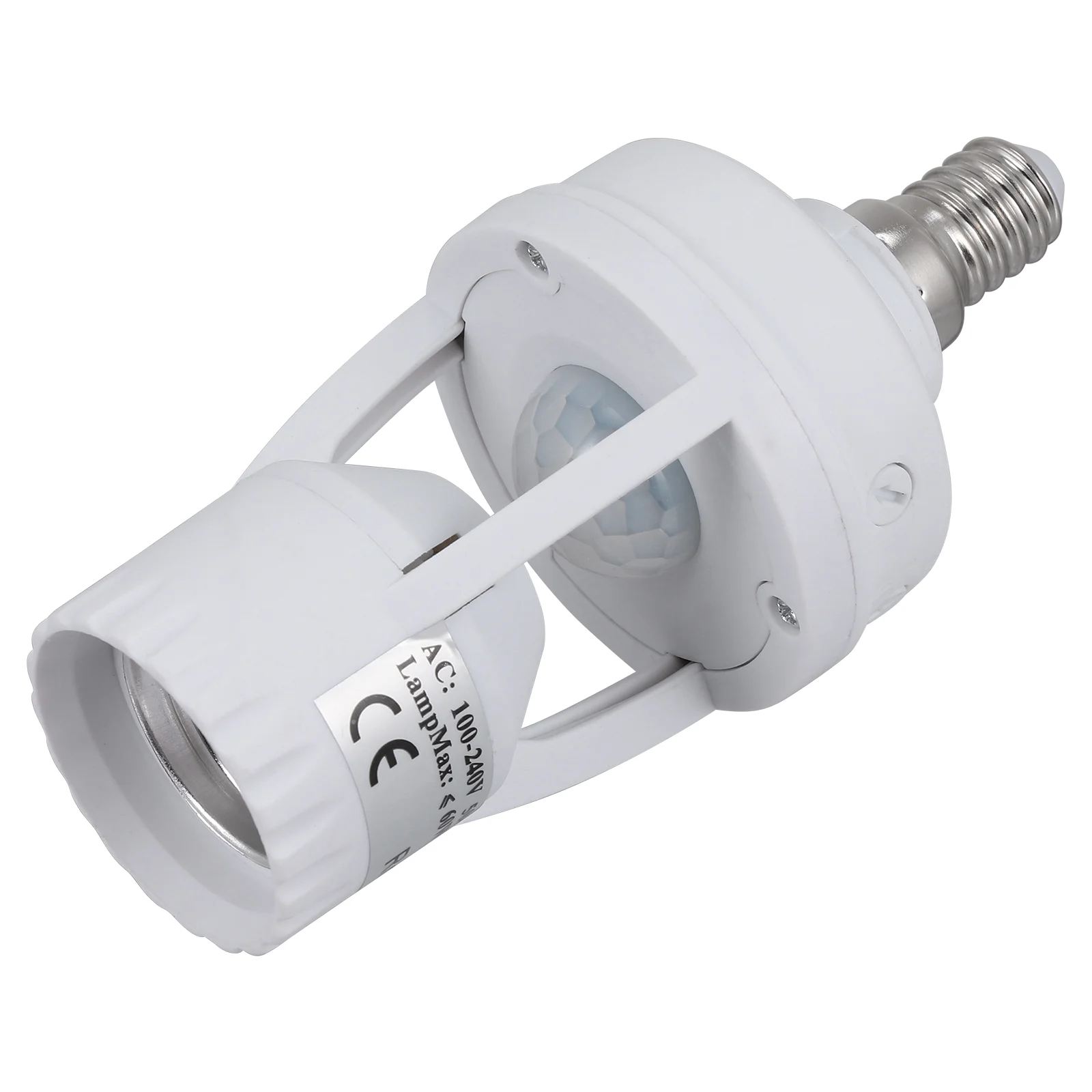 

E14 Induction Lamp Holder Light Bulb E27 Converter Intelligent Smart Adapter PC