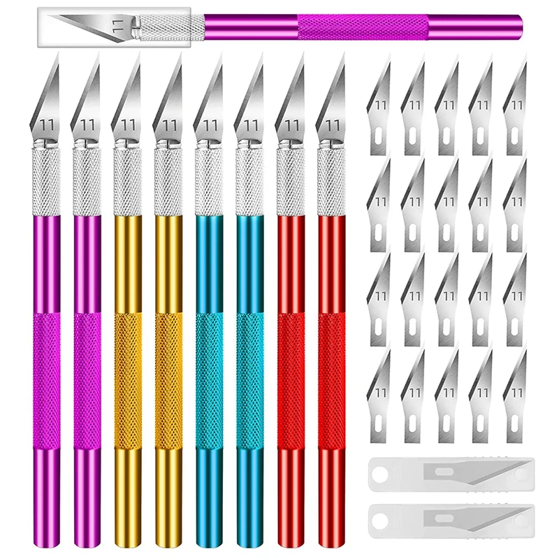 

Hobby Knife Craft Knife Art Knife Precision Knife 36 Pack With 16 Sharp Hobby Knives And 20 Spare Hobby Knife Blades
