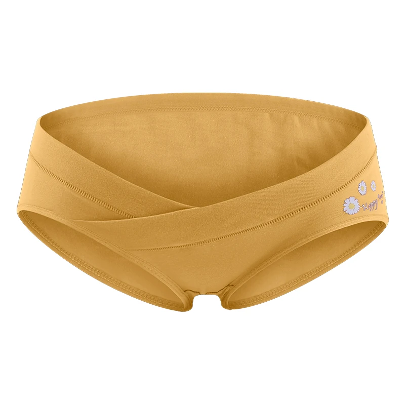 

Cotton Maternity Panties Low Waist V Briefs for Pregnancy Period Women Embroidered Underwear Postpartum Maternity Clothes