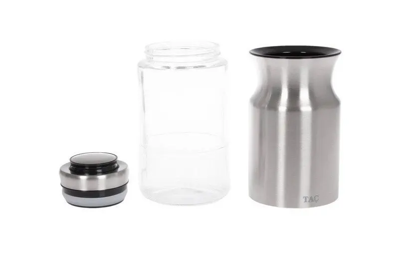 A set of cans for bulk products TAC M (3 pcs) silver 1000 ml TK 0334 | Дом и сад