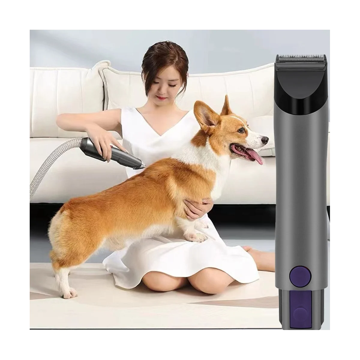 

Electrical Pet Clipper for Dyson V6/ V7/ V8/ V10/ V11/ V15 Pet Cat Dog Hair Trimmer Shaver Set Animals Hair Cutting