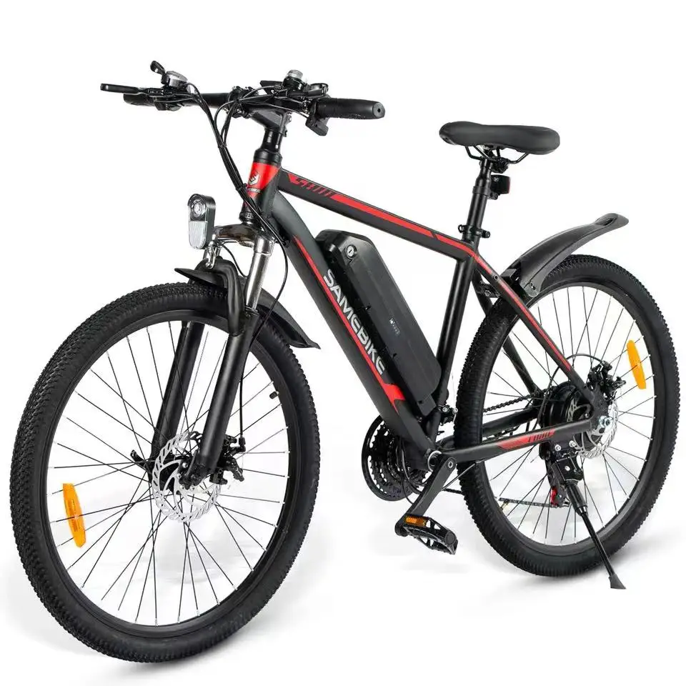 

EU US Stock 350W Motor 26-inch Tire 7-speed Variable Speed Ebike 36V10AH Lithium Battery Shock-absorbing Mountain Electric Bike