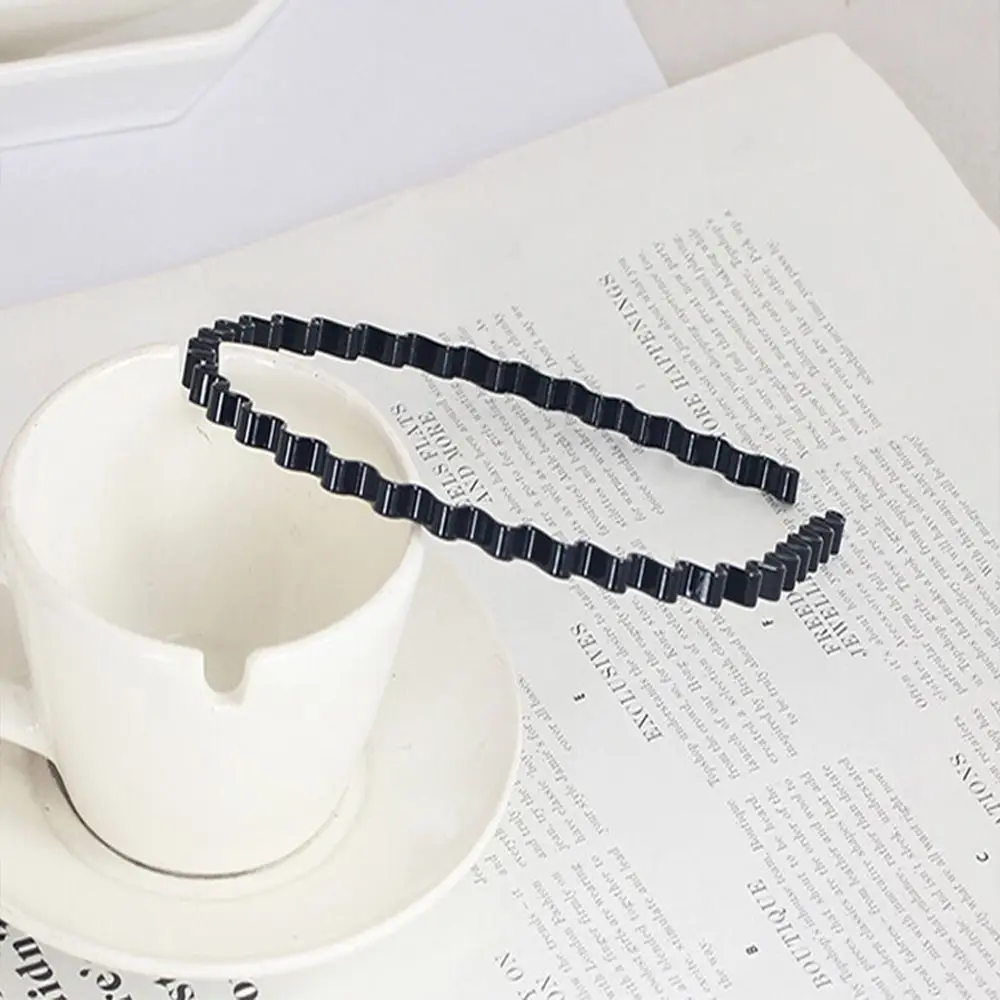 Мужские унисекс спортивные волнистые металлические зигзаги черные кольца