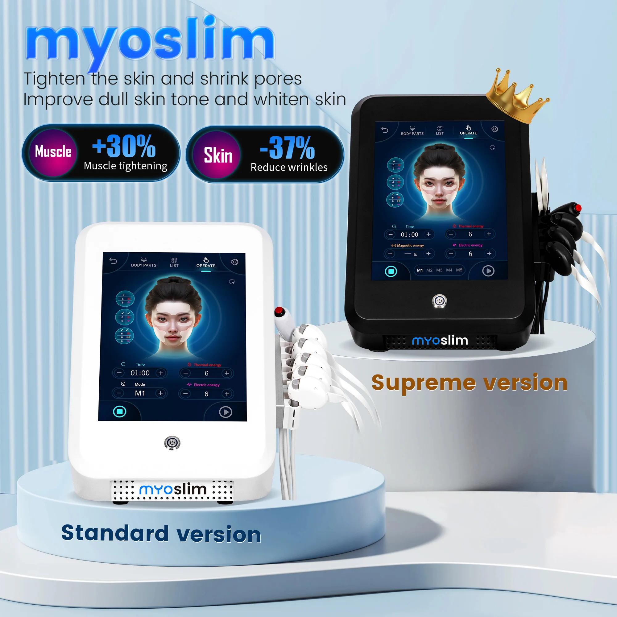 Фото MYOslim Neo RF электромагнитное устройство для наращивания мышц, устройство для укрепления кожи, неинвазивное устройство для лифтинга лица, удаления морщин, косметическая машина №1