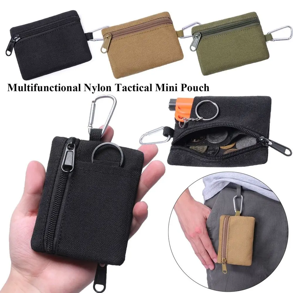 

Нейлоновая тактическая миниатюрная сумка, многофункциональные Охотничьи аксессуары с карабином, сумка для хранения инструментов для улицы