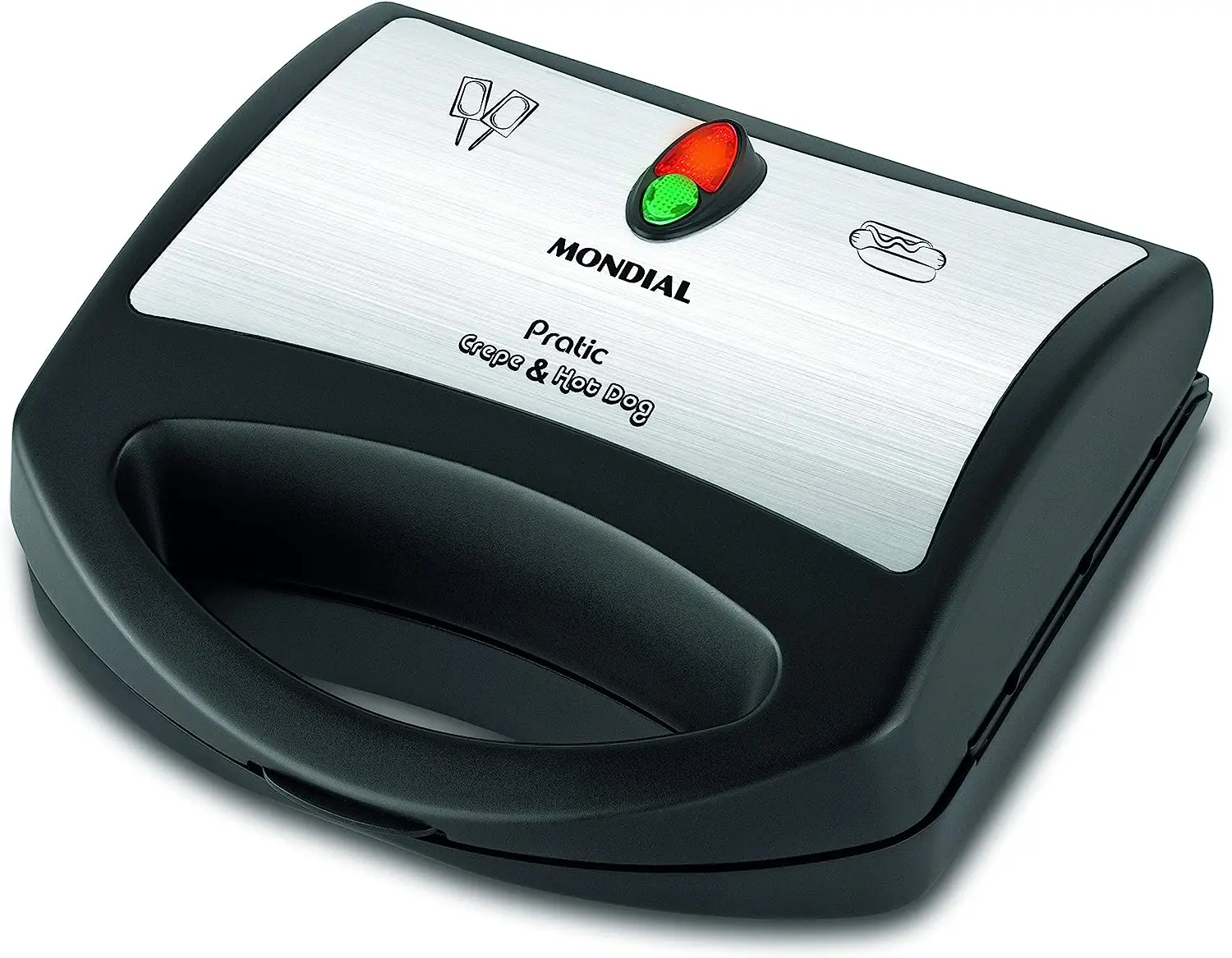 

, Pratic Crepe & Hot Dog, 110V, 850W, Preto/Inox - CP-01