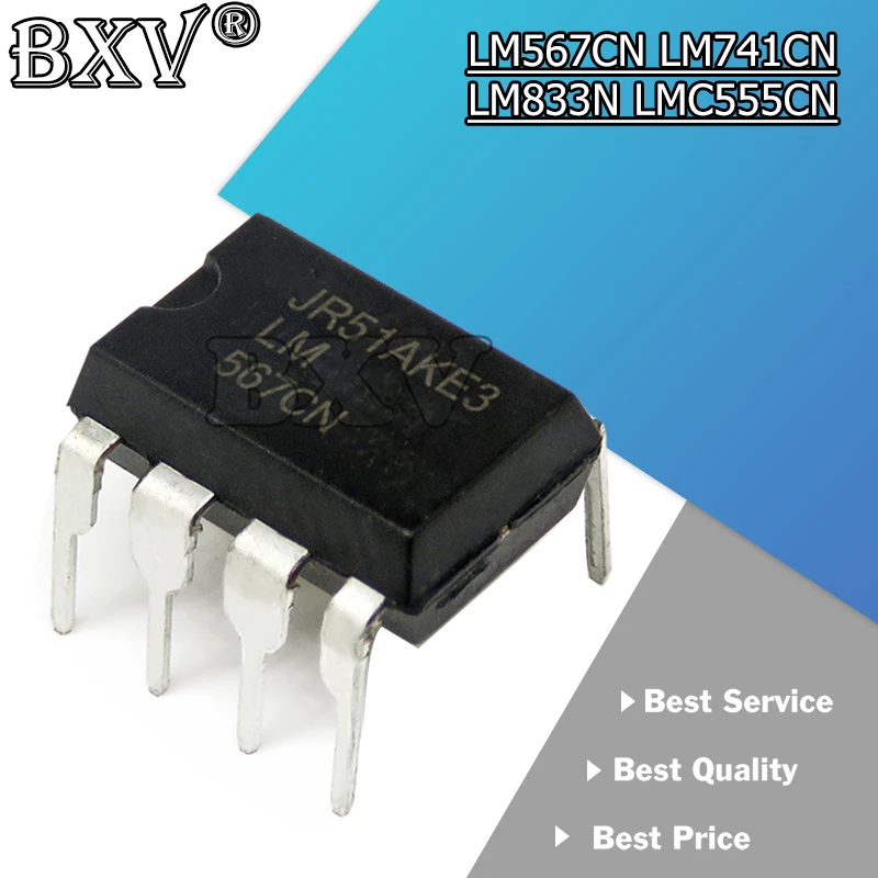 

10PCS/LOT LM567CN DIP8 LM567CN LM741CN LM833N LMC555CN LM567 LM741 UA741 LM833 LMC555 LM555 DIP IC Chipset New And Original IC