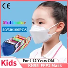 Детская маска kn95 для мальчиков и девочек, сертифицированная CE, гигиеническая детская маска для лица KN95, цветная маска kf94mask ffp2, детская маска