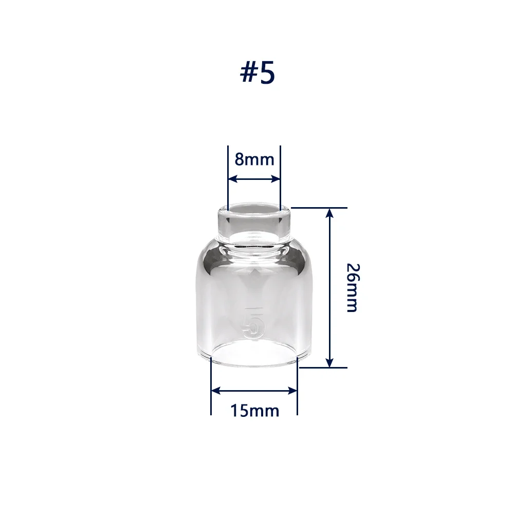 

2 шт., сварочная горелка, короткая газовая линза # 4 # 5 # 6 # 7 # 8 # 10 # Набор из 12 стекол для WP9 WP17 WP18 WP20 WP26 простой в сборке и использовании