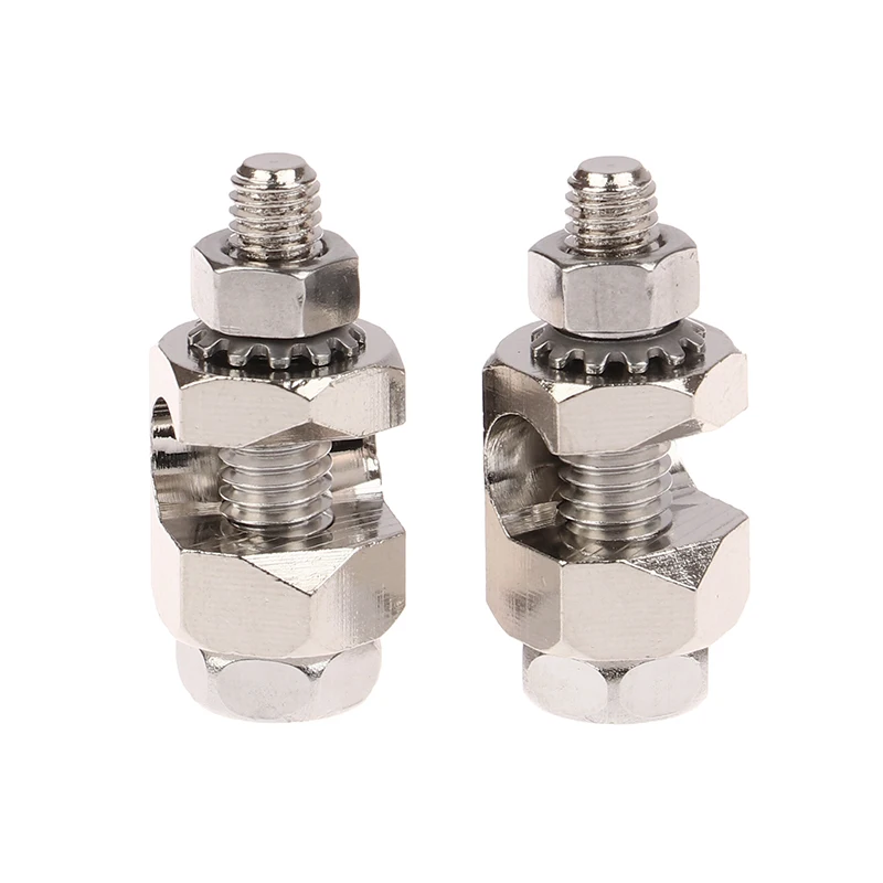 2Pcs Easy Installation Solar Panel Photovoltaic Ground Lug Fasteners Clips Cable Clamps For Solar Mounting System