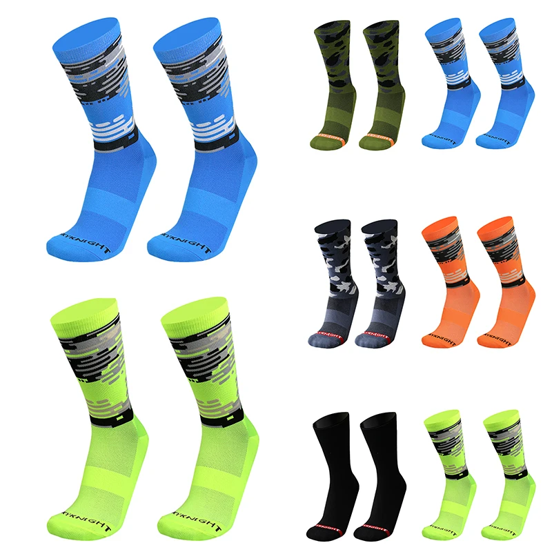 

Outdoor Sport Autumn Camouflage Compression Mtb Socks Men Mountain Bike Cycling Socks