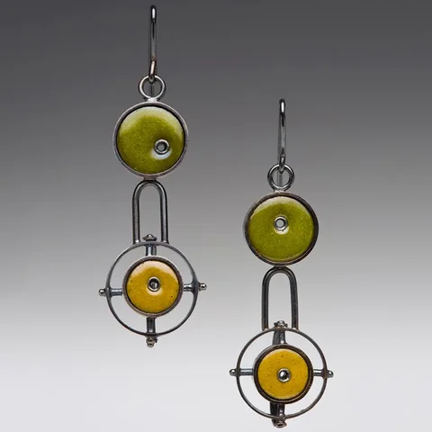 Серебряные винтажные серьги-капельки NovoPublic