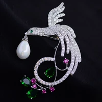 phoenix brooch fashion elegant zircon pin buckle high end temperament coat sweater accessories female gift