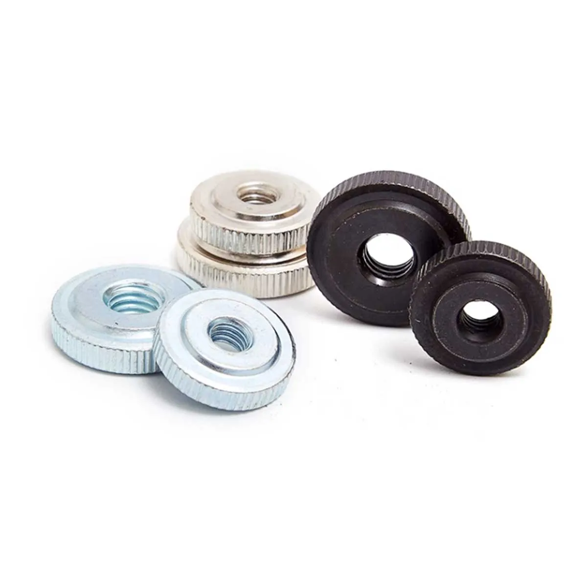 Однослойная ручная витая гайка/GB807 оцинкованная никелированная с большой