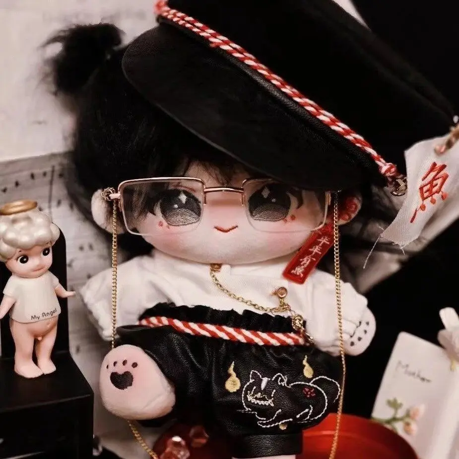 

No Attribute Fashion Retro Dolls Costume For 20cm Plush Doll Clothing Clothes Cute Outfit Lovely Cosplay Gift