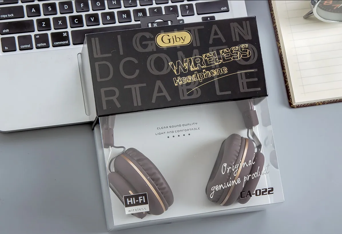 

Original CA022 Comfortable Wireless insertable card Metal BT Headphone
