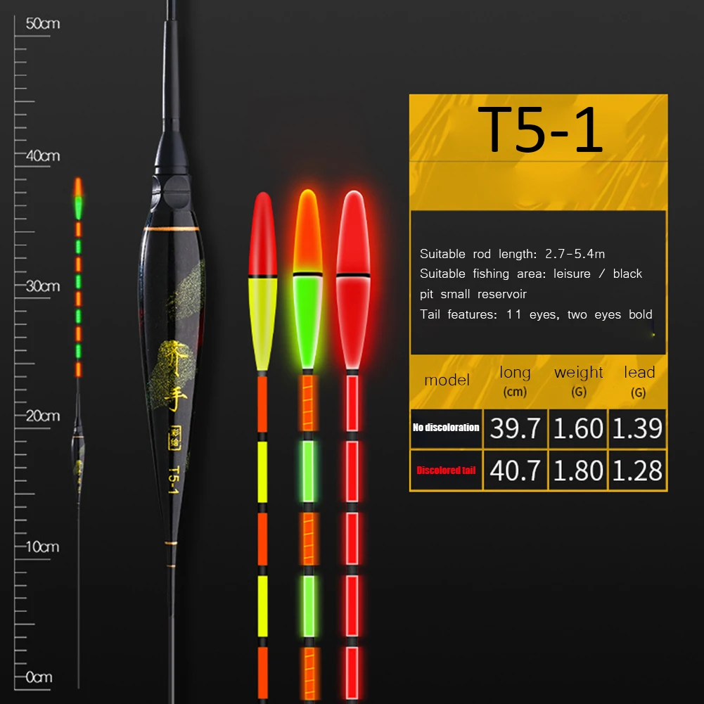 

Smart Electric Fishing Float Bite Reminder Alarm Fish Float Bobber Night LED Light Luminous Changing Colors Fluctuate Fish Float