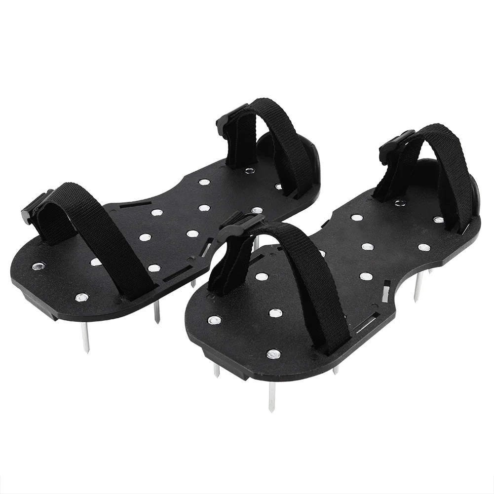 1 пара садовый двор трава культиватор скарификация газон аэратор ногтей обувь