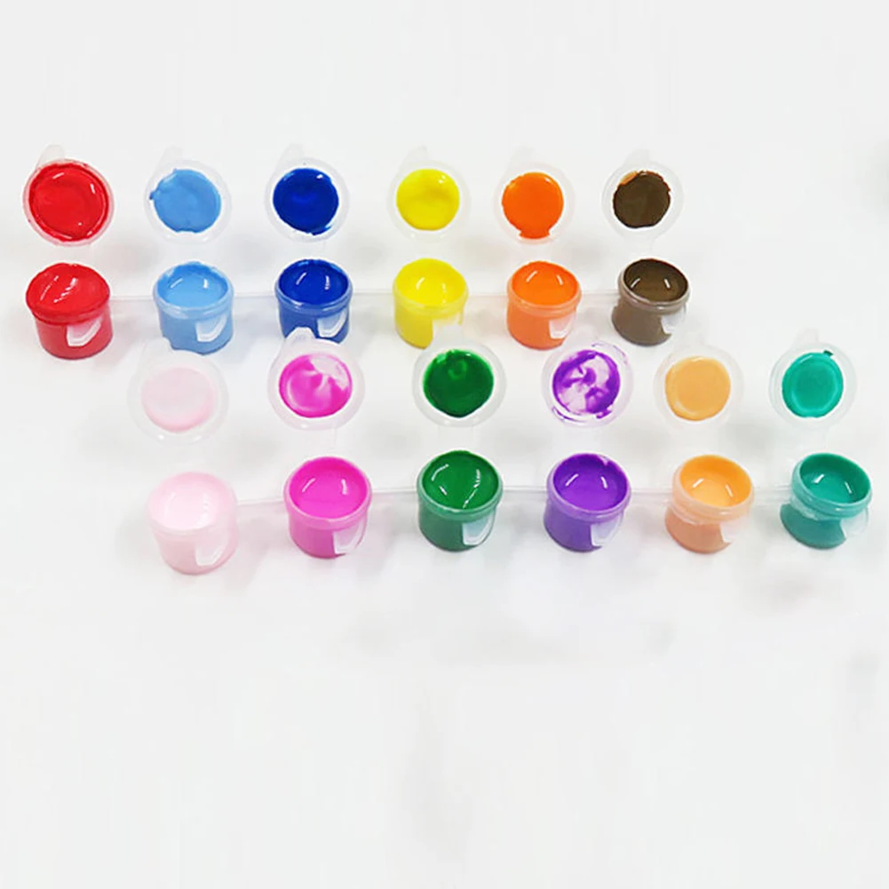 

12 Color Gypsum Doodle Art Acrylic Painted Professional Watercolor DIY With Pen Pigment Brush Set