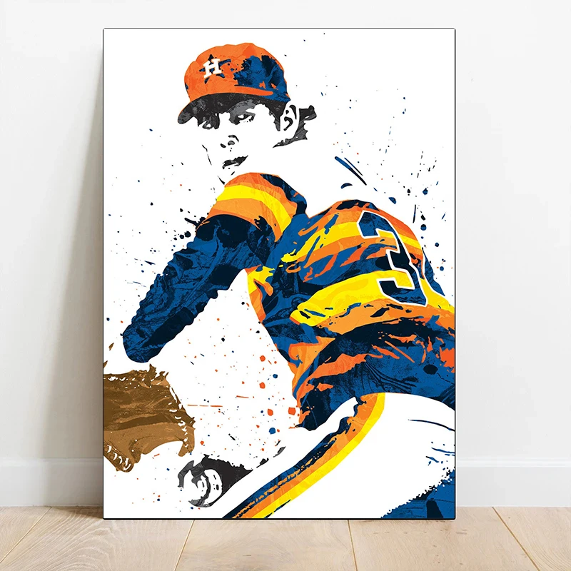 Акварельная известная Спортивная картина для хоккея с шайбой бейсбола