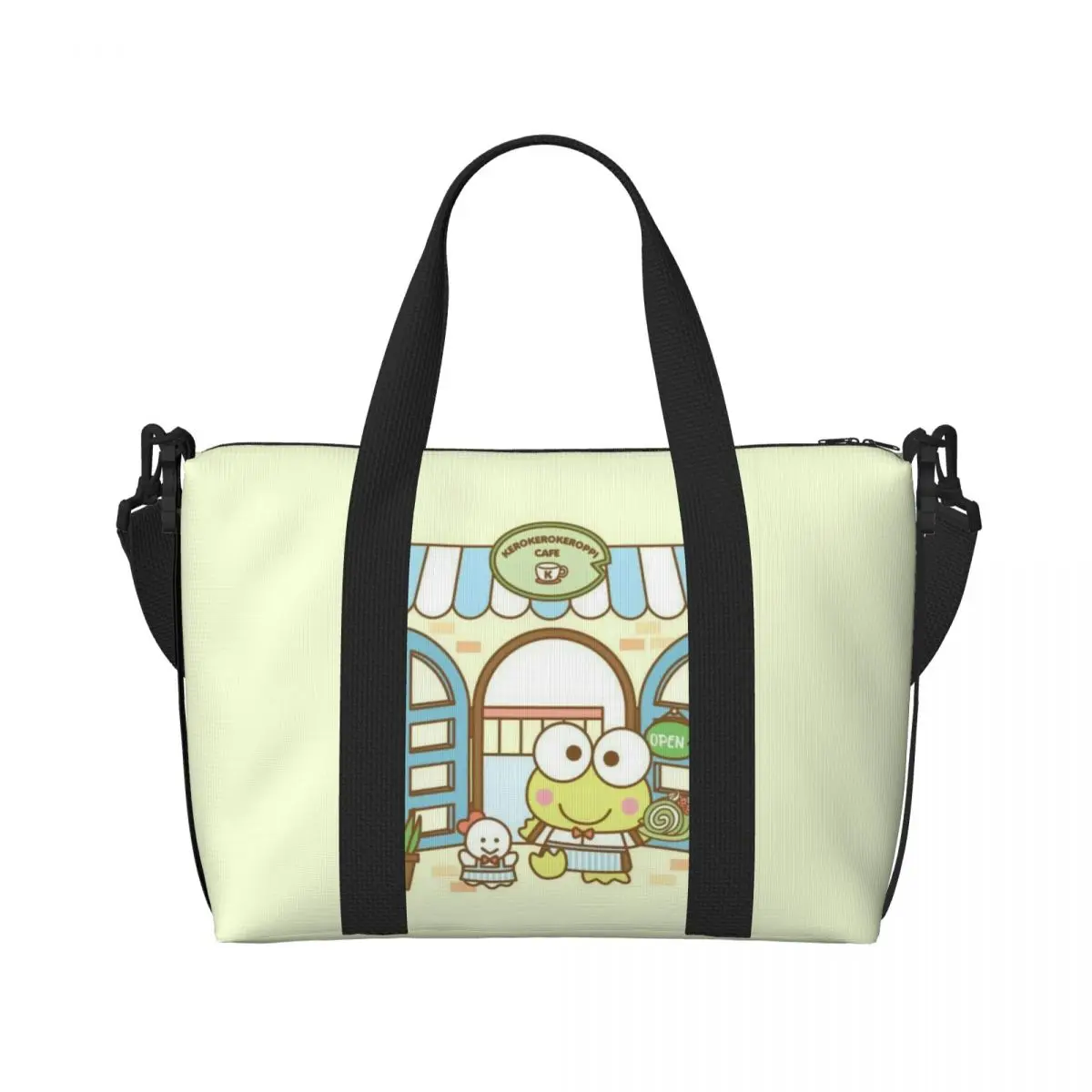 Большая Сумка-тоут Keroppi на заказ женская сумка-шоппер через плечо Пляжная