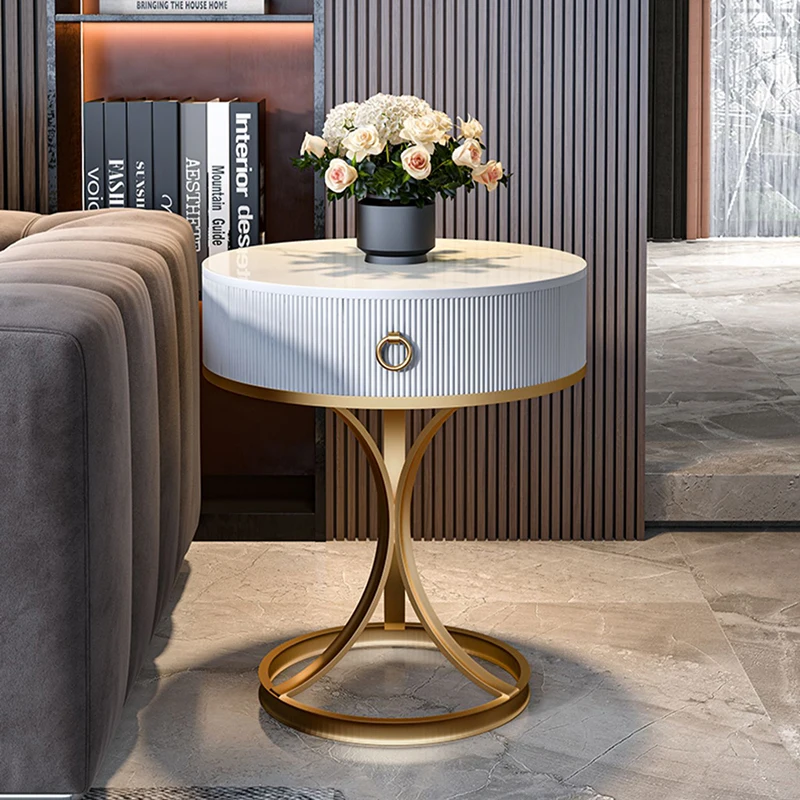 

Minimalist Round Coffee Table Kitchen Nordic Living Room Center Coffee Table Small Space Bedroom Living Room Interior Decoration