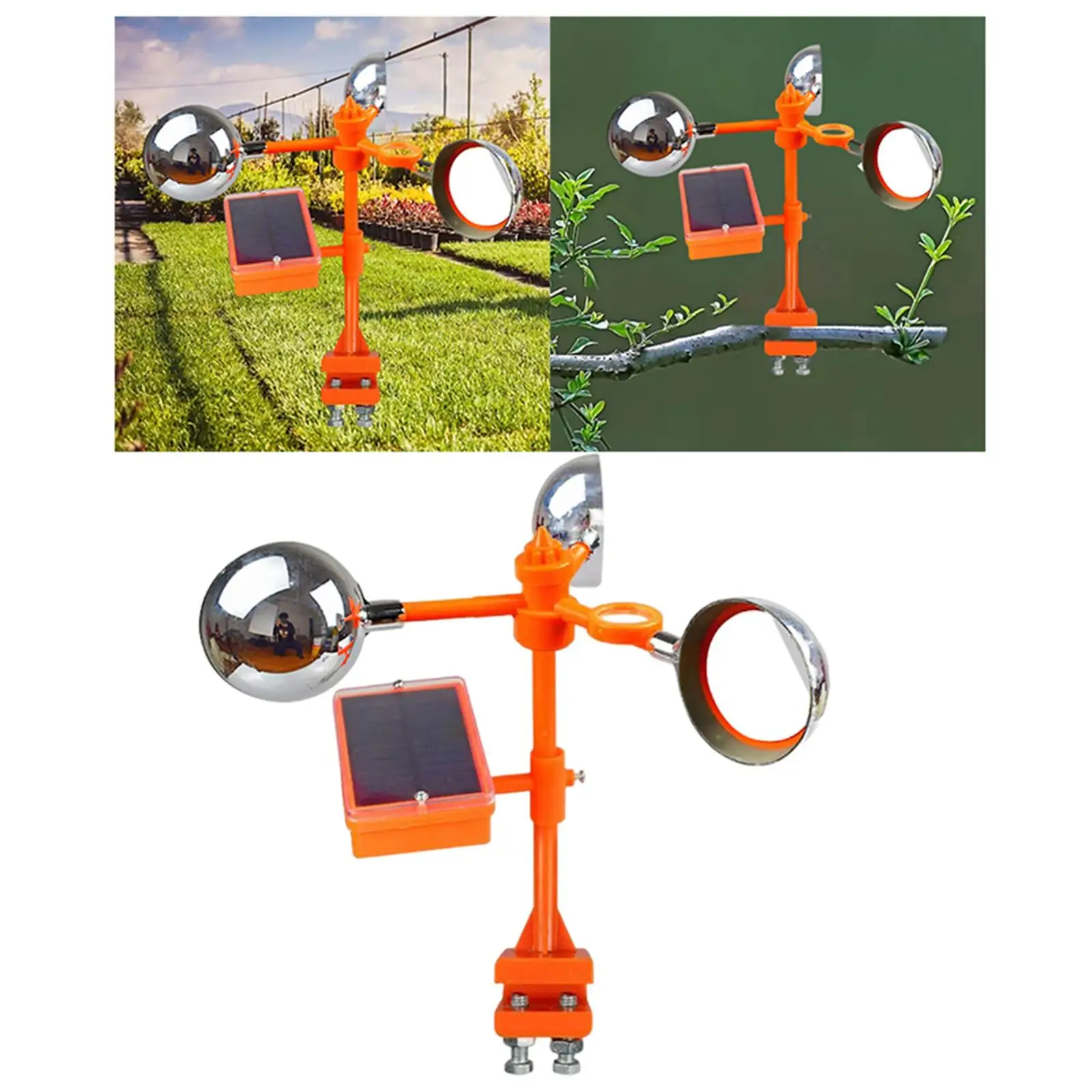 

Solar Bird Scarer Deterrent Outdoor Animal for Farm Lawn