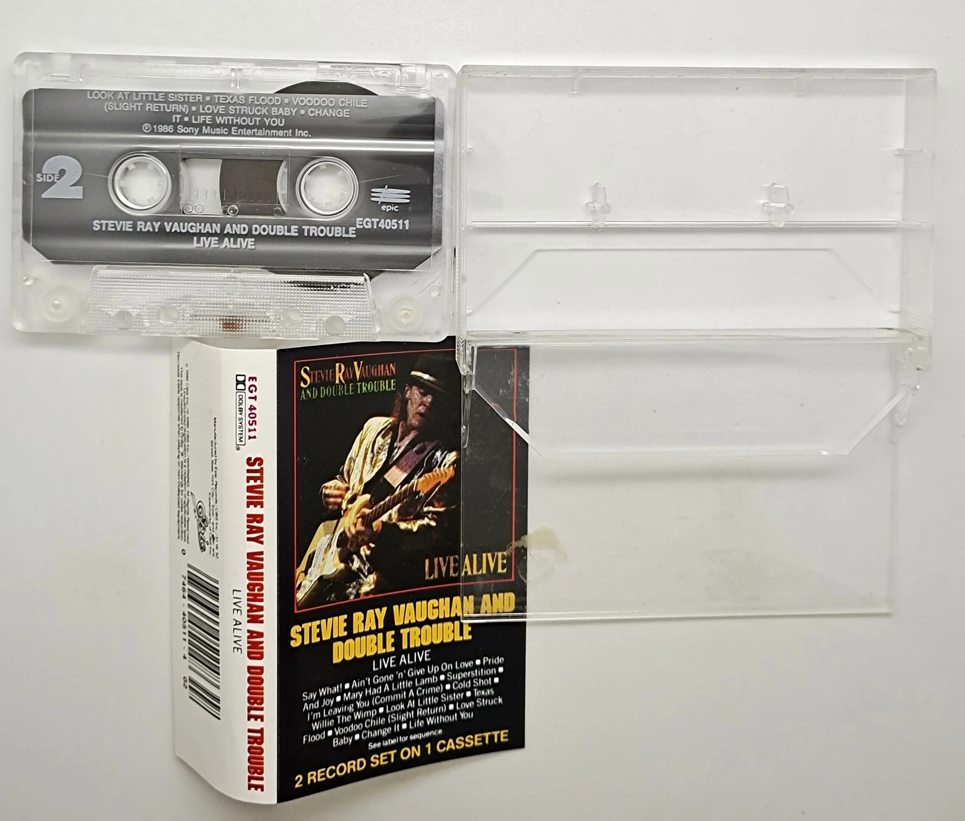Фото Музыкальная кассета Stevie Ray Vaughan и Double Trouble: Альбомы Live Alive, Say What, кассеты для косплея, Walkman, автомобильные саундтреки, бокс-сет №2