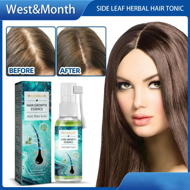 

Спрей Herbals для роста волос с эфирным маслом, средство для лечения выпадения волос, средство для предотвращения высыхания волос, истончение и восстановление волос, 60 мл