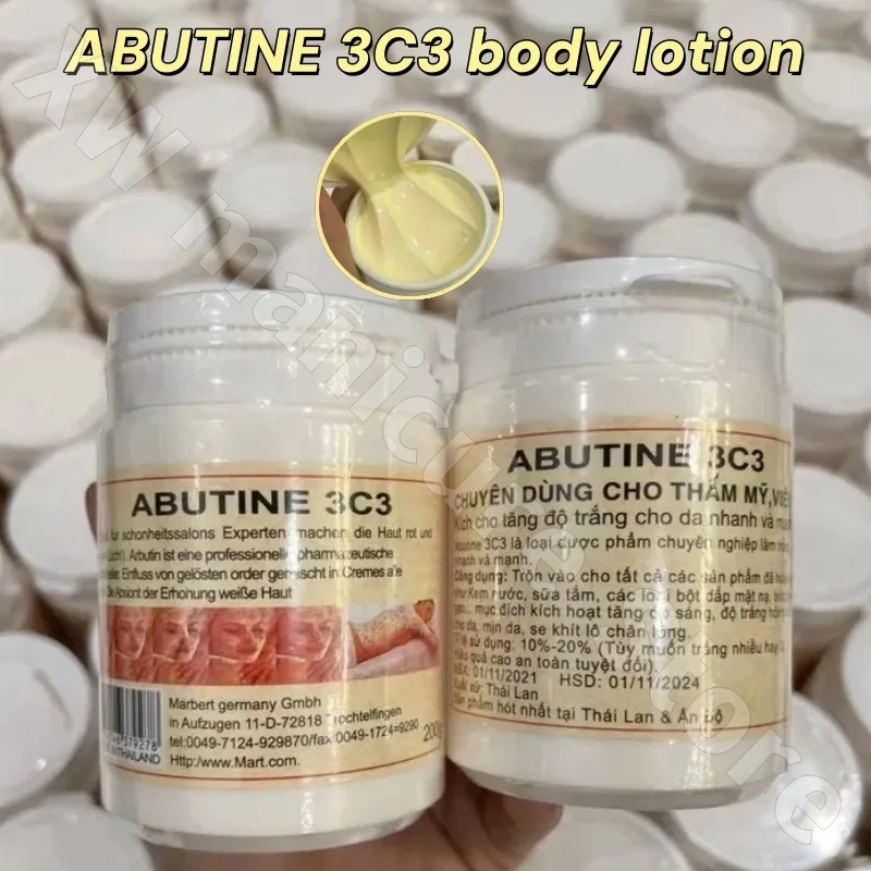 Лосьон для тела Abutine 3c3 Осветляет тон кожи Уменьшает меланин Увлажняет