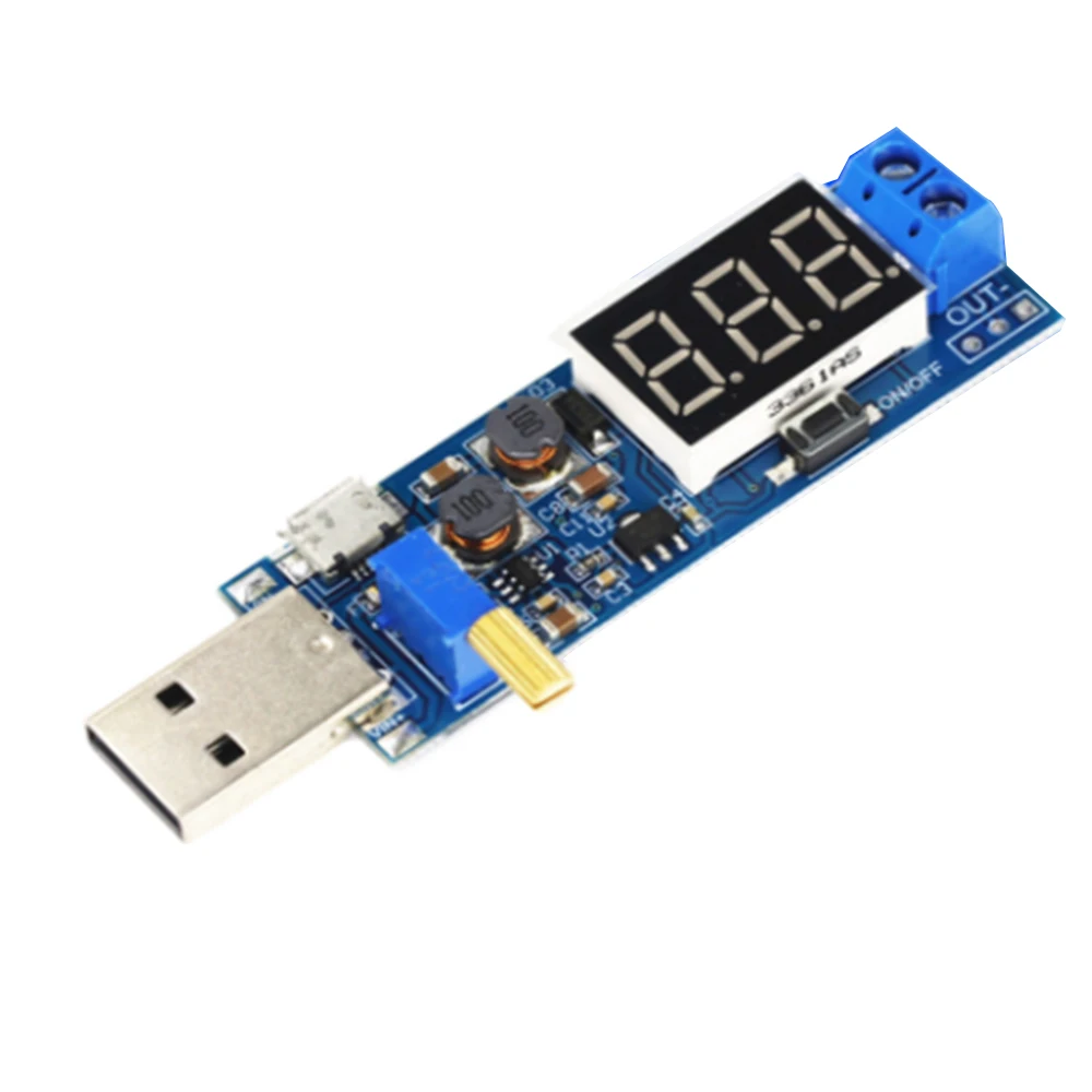 

USB-модуль повышающего/понижающего источника питания, Регулируемый преобразователь с повышением постоянного тока 3,5-24 В, от 5 в до 1,2 в/12 В, 1 шт.