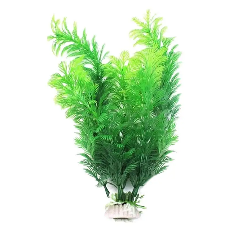 Искусственные аквариумные растения, имитация аквариума, зеленая трава для лягушек, змей, хамелеоны, большой декоративный аквариум