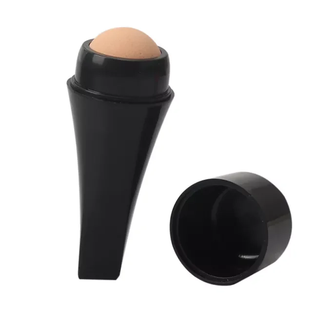 Facial Oil Absorbent Roller Natural Volcanic Stone Roller T-zone Oil Control Remove Fat Face Care Reusable Skin Care Tool