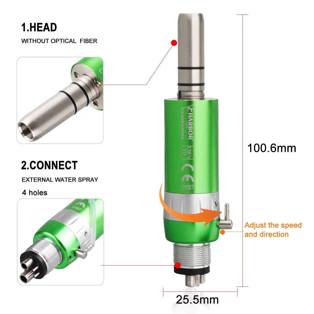 Стоматологический набор наконечников высокоскоростной низкоскоростной с 2/4