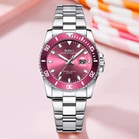 new fashion watch women stainless steel watch quartz crystal calendar dual time ladies gifts daily casual dress accessories