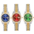 Часы наручные мужскиеженские кварцевые в стиле хип-хоп с отделкой багета и фианитом