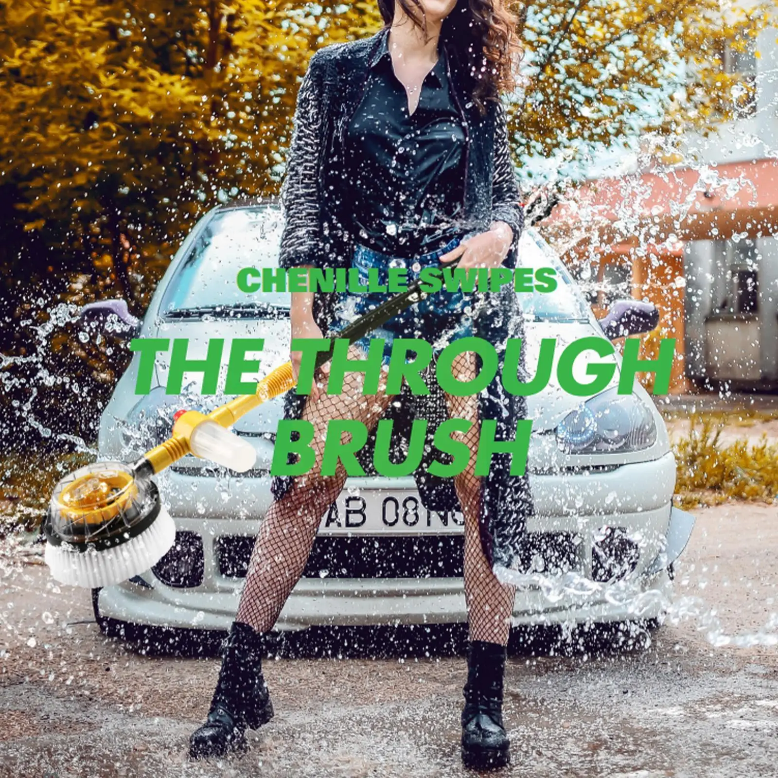 

Car Cleaning Brush Car Wash Foam Brush Automatic Rotary Accessories Long Chenille Auto Mop Cleaning Tools Broom Handle Clea X7N4