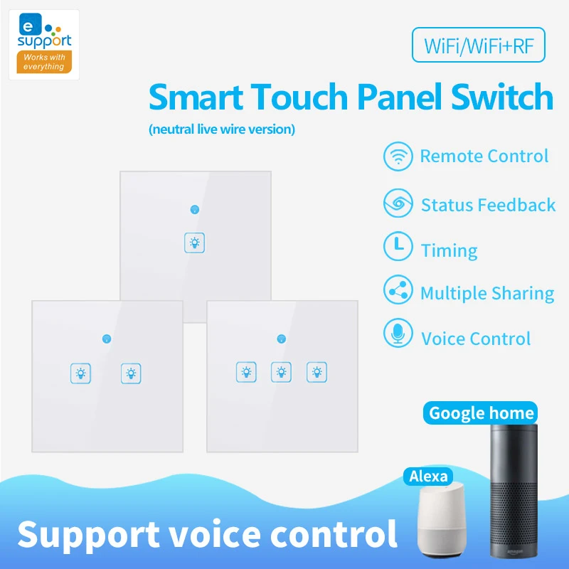 

Voice Touch Switch Retardant Abs Voice Control Round Base Smart Speaker Control For Electric Floor Heating Smart Switch