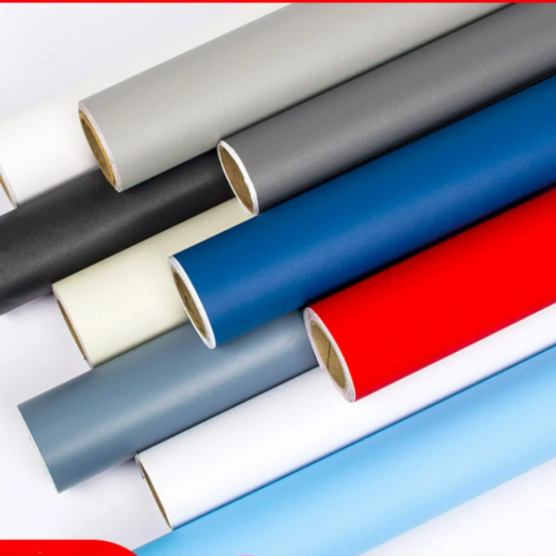 

Плотная однотонная наклейка, клейкие ПВХ обои, гостиная, спальня, водонепроницаемые домашние украшения, настенные наклейки